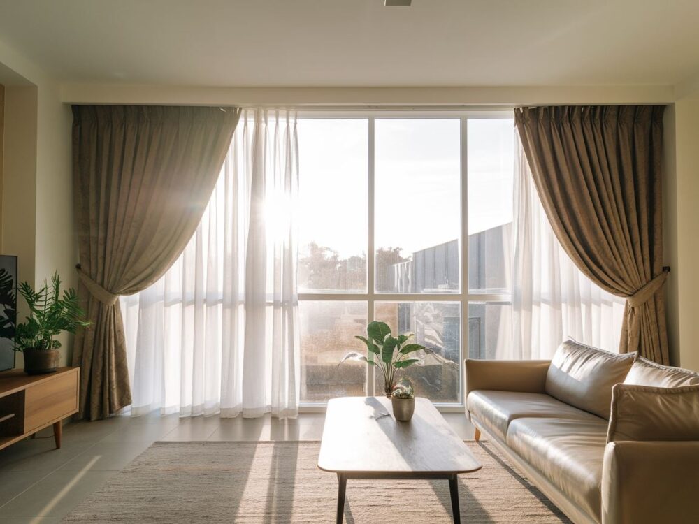 Karnisz o idealnej długości dopasowany do szerokości okna